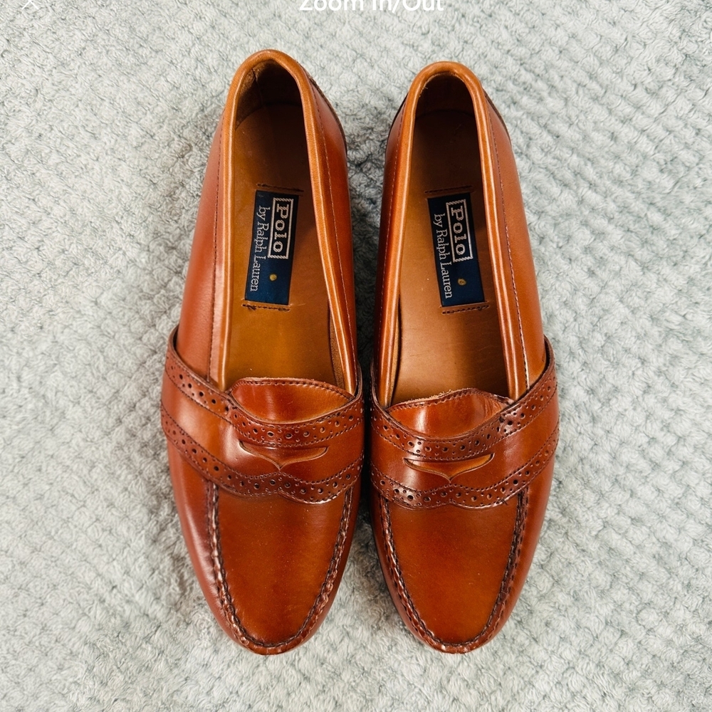Polo by Ralph Lauren Men's Tan Leather Loafers